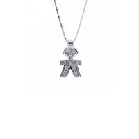Necklace Bliss Woman Primo Amore in White Gold Diamante 0.05 Ct 20084231 - 20084231